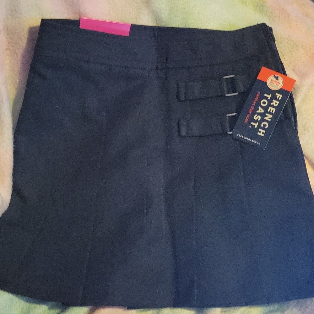 French Toast Uniform Skirt Skort Skooter Two-Tab 6X NWT Navy Blue Little Girls